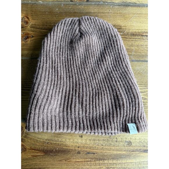 Vuori Women's OS Brown Knit Beanie Hat - Picture 1 of 5